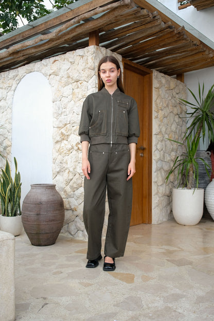 CARLA - 18016 HEDY DENIM BARREL LEG PANT