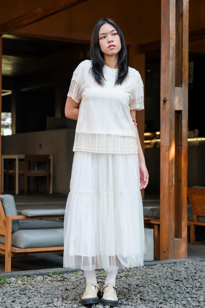 CARLA - 18021 INDY TULLE LAYER BLOUSE