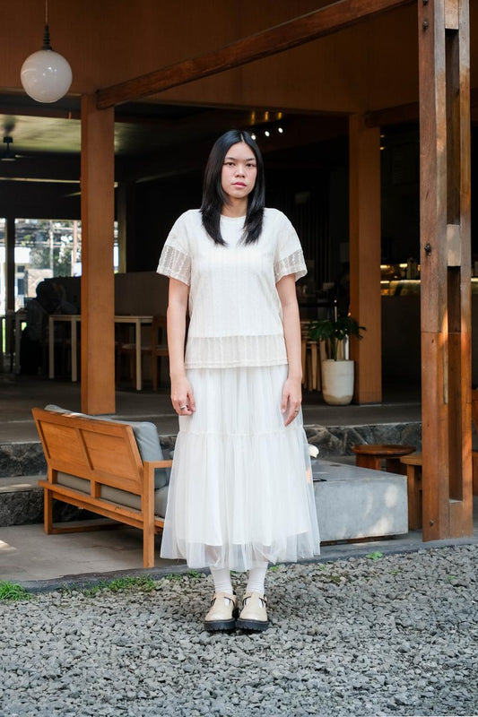 CARLA - 18021 INDY TULLE LAYER BLOUSE