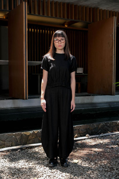 CARLA - 18051 ISRA LINEN BAREL PANT