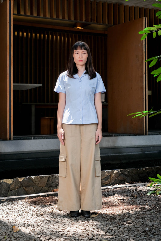 CARLA - 18029 IZZY COLAR BLOUSE