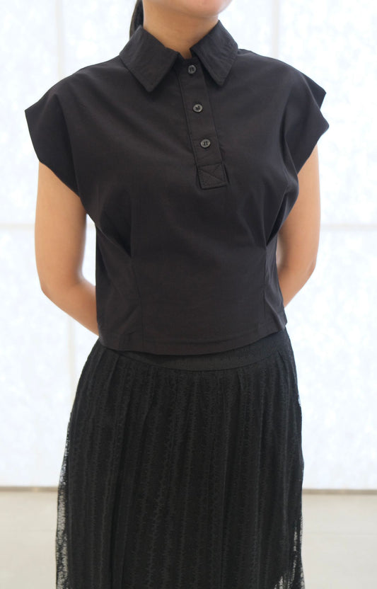 CARLA - 31532 JOCELYN CROP BLOUSE