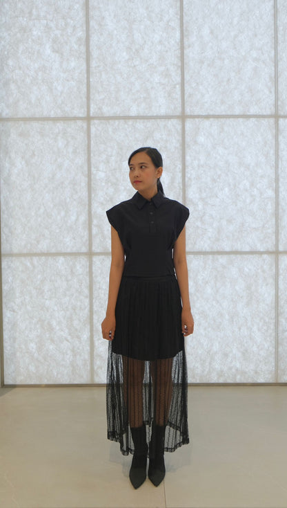 CARLA - 31532 JOCELYN CROP BLOUSE