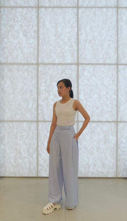 CARLA - 317445 JACINTA FLARE PANT WITH BELT