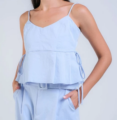 CARLA - CARRY PLITTED TANK TOP / Top Plitted Tali Samping