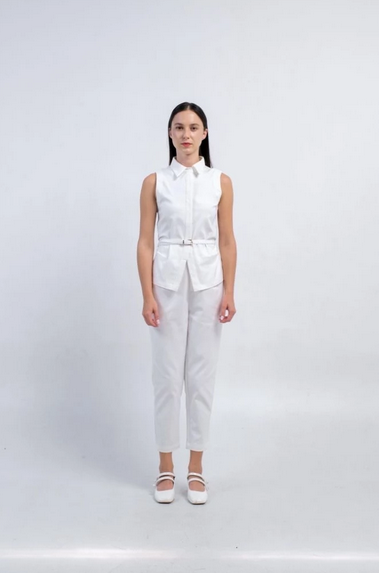 CARLA - CELLA BLOUSE WITH BELT