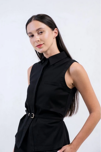 CARLA - CELLA BLOUSE WITH BELT