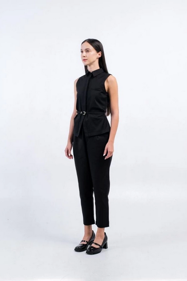 CARLA - CELLA BLOUSE WITH BELT