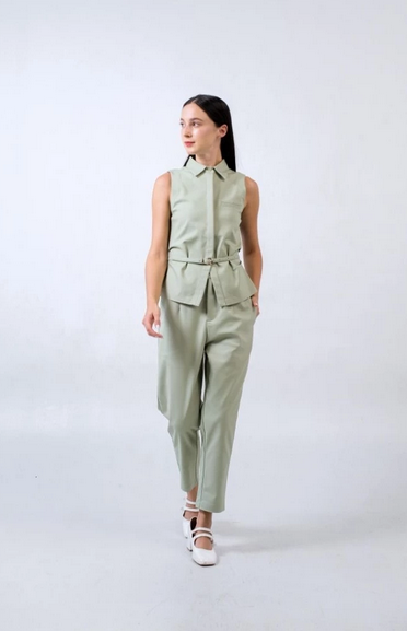 CARLA - CELLA BLOUSE WITH BELT