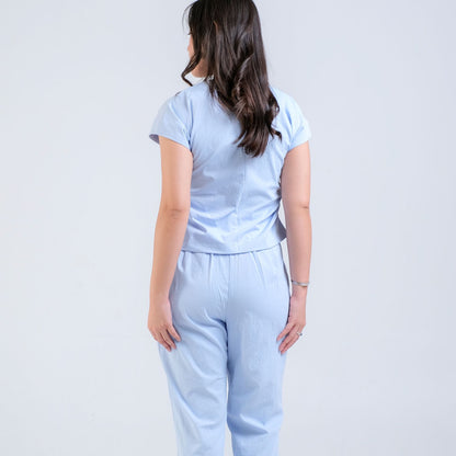 CARLA - BIANCA PENCIL PANT WITH BELT / Celana 7/8 Bahan Katun Polyester