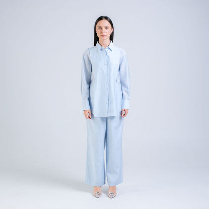 CARLA - CIARA COTTON SILK FLARE PANT / Celana Panjang Pocket Samping