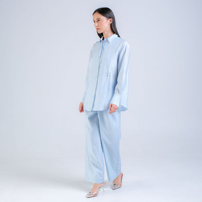 CARLA - CIARA COTTON SILK FLARE PANT / Celana Panjang Pocket Samping