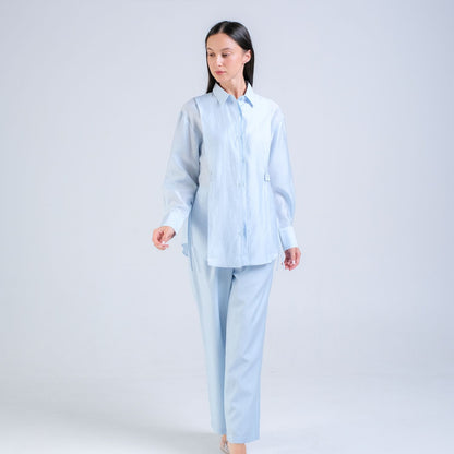 CARLA - CIARA COTTON SILK FLARE PANT / Celana Panjang Pocket Samping