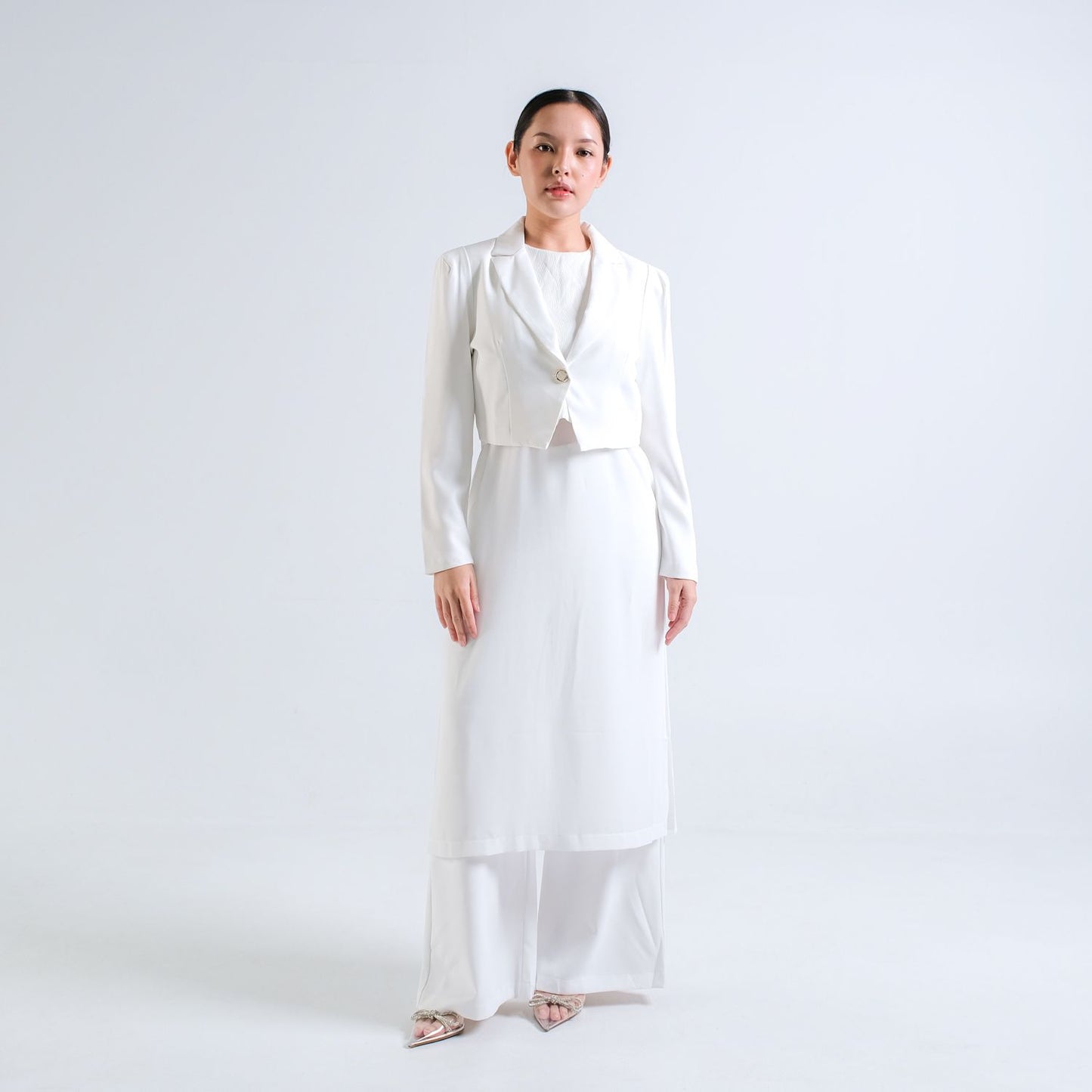 CARLA - BEVERLY TUNIC BLOUSE / Tunic  Texture Catton Jaqard & Sifon Silk