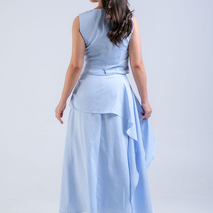 CARLA -  CELIA BLOUSE / Atasan Sleveeles Zipper Belakang