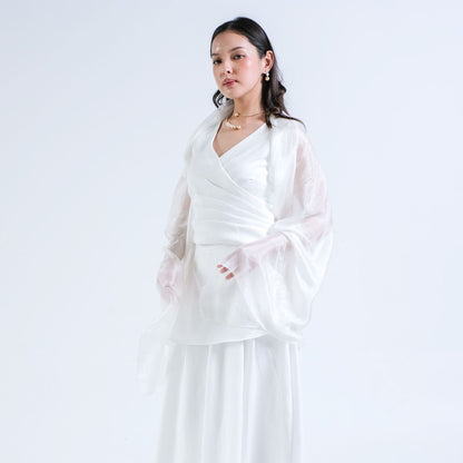 CARLA -  CELIA BLOUSE / Atasan Sleveeles Zipper Belakang